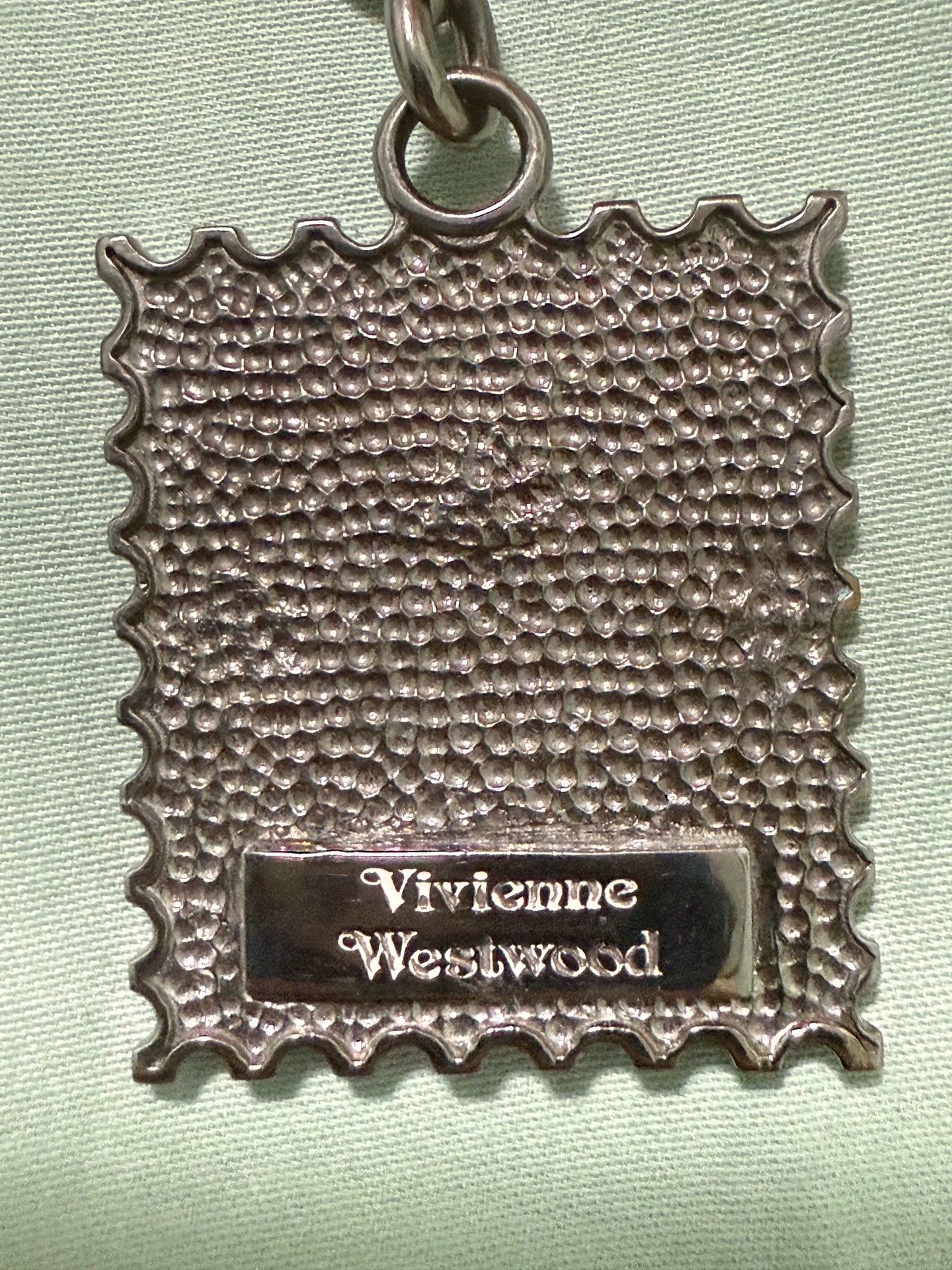 Vintage vintage postage stamp necklace Size ONE SIZE - 4 Thumbnail