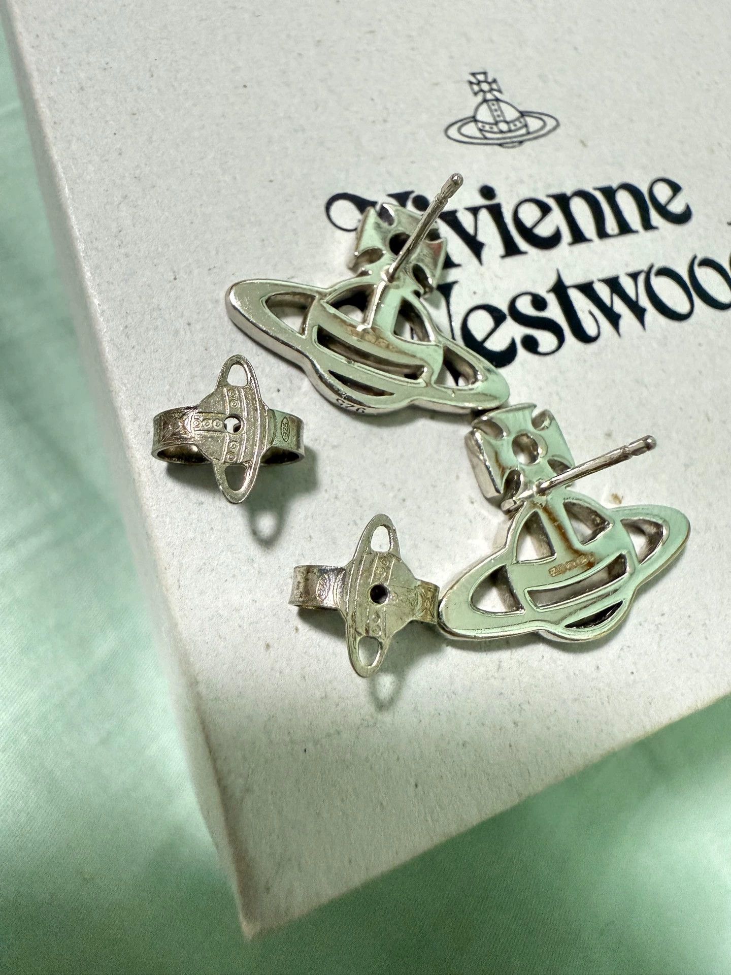 Tiffany & Co. silver saturn stud earrings for women Size ONE SIZE - 4 Thumbnail