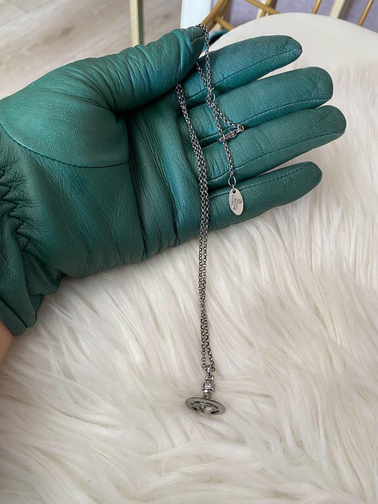 Vivienne Westwood Vivienne Westwood Small Gunmetal Orb Necklace Size ONE SIZE - 5 Thumbnail