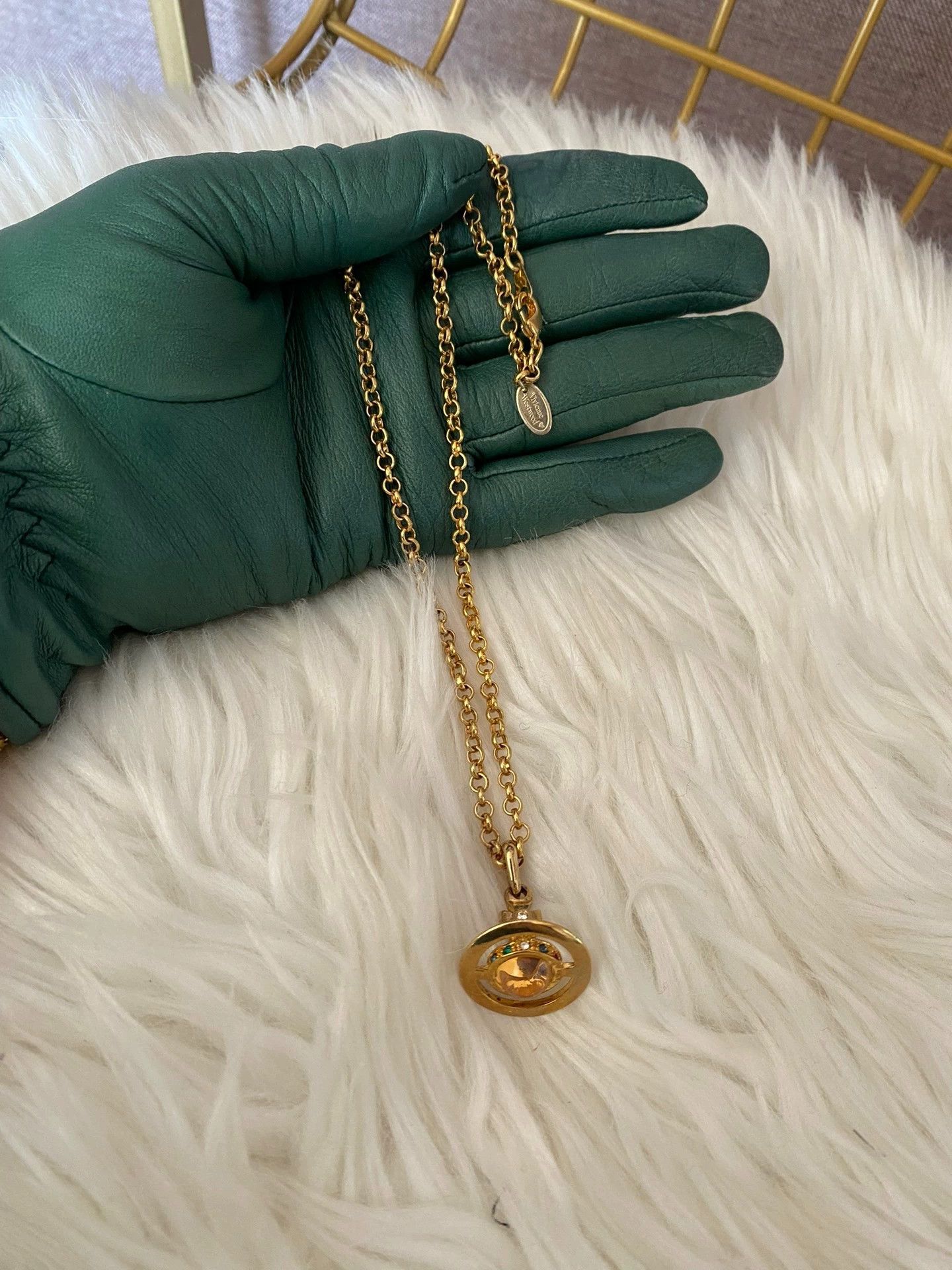 Vivienne Westwood Vivienne Westwood Vintage Gold Orb Necklace Size ONE SIZE - 5 Thumbnail