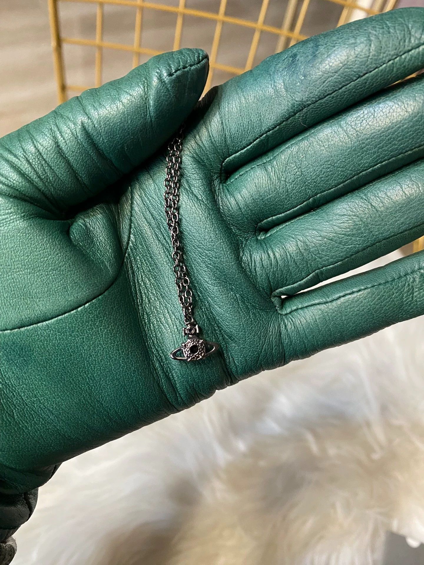Vivienne Westwood Vivienne Westwood Purple Saturn Necklace Size ONE SIZE - 2 Thumbnail