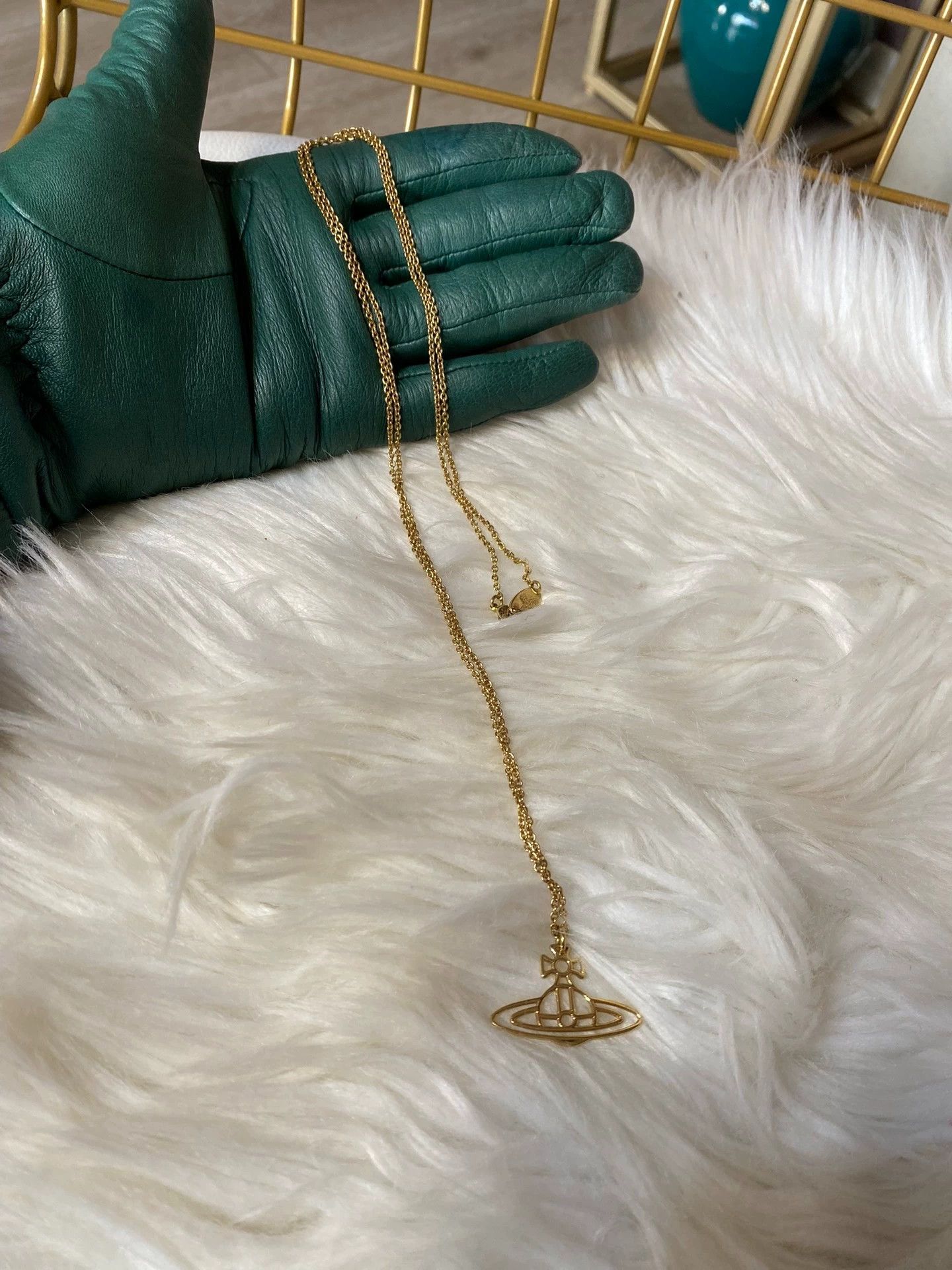 Vivienne Westwood Vivienne Westwood Medium Saturn Pendant Size ONE SIZE - 3 Thumbnail