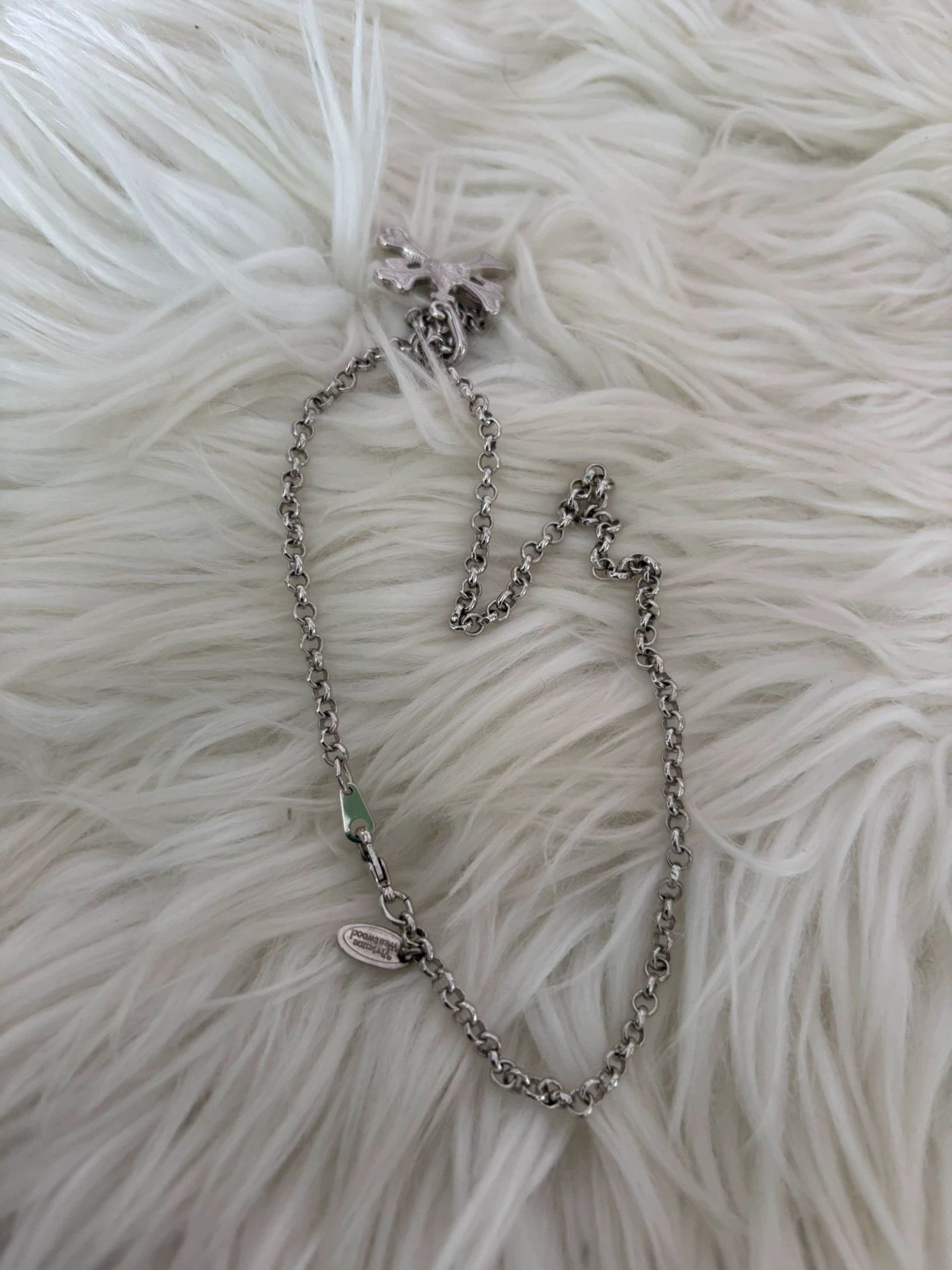Vivienne Westwood Vivienne Westwood Skeleton Saturn Rhinestone Necklace Size ONE SIZE - 5 Thumbnail