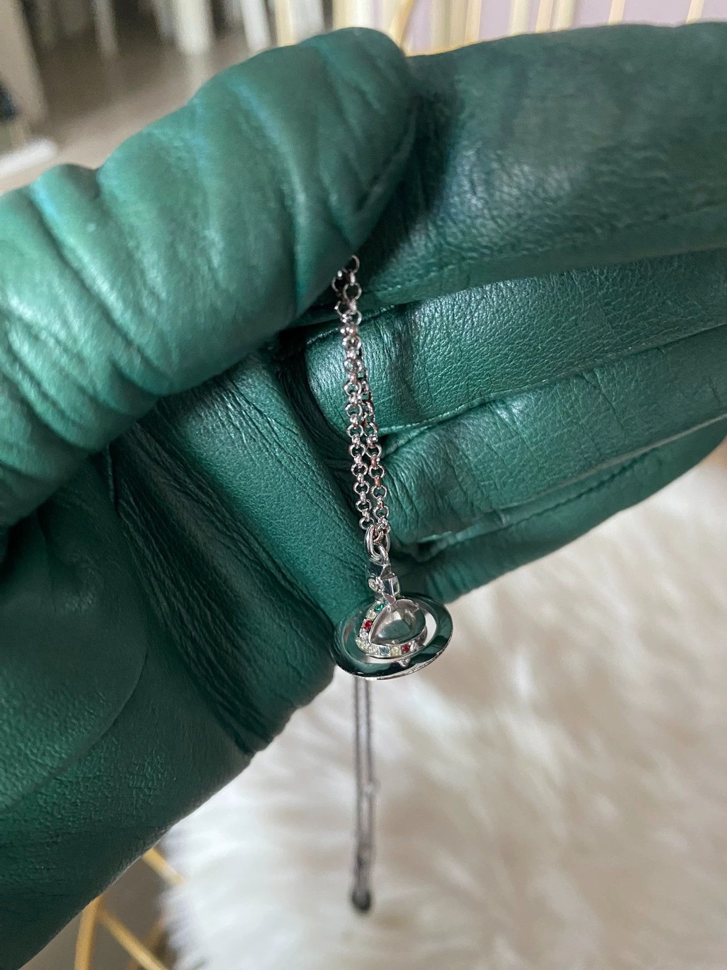 Vivienne Westwood Vivienne Westwood Silver Orb Necklace Small Size ONE SIZE - 2 Thumbnail