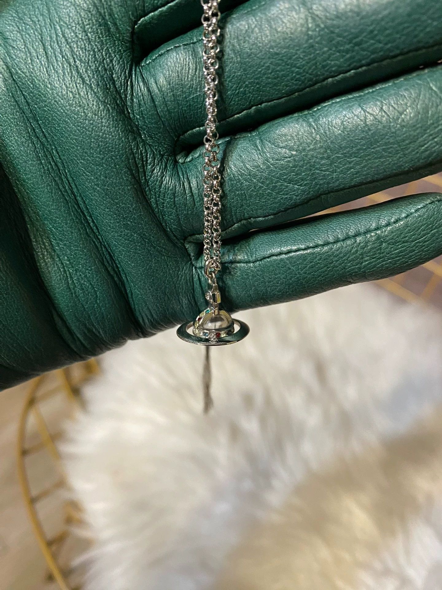 Vivienne Westwood Vivienne Westwood Silver Orb Necklace Small Size ONE SIZE - 2 Thumbnail