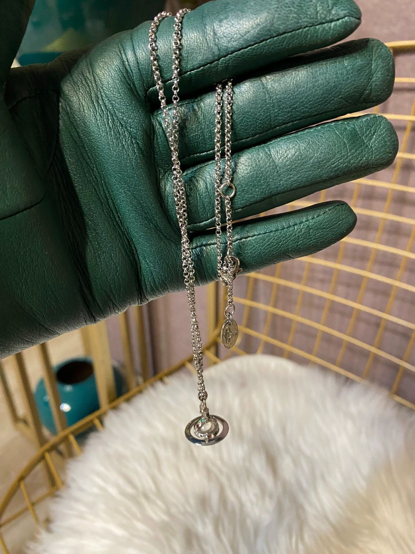 Vivienne Westwood Vivienne Westwood Silver Orb Necklace Small Size ONE SIZE - 5 Thumbnail