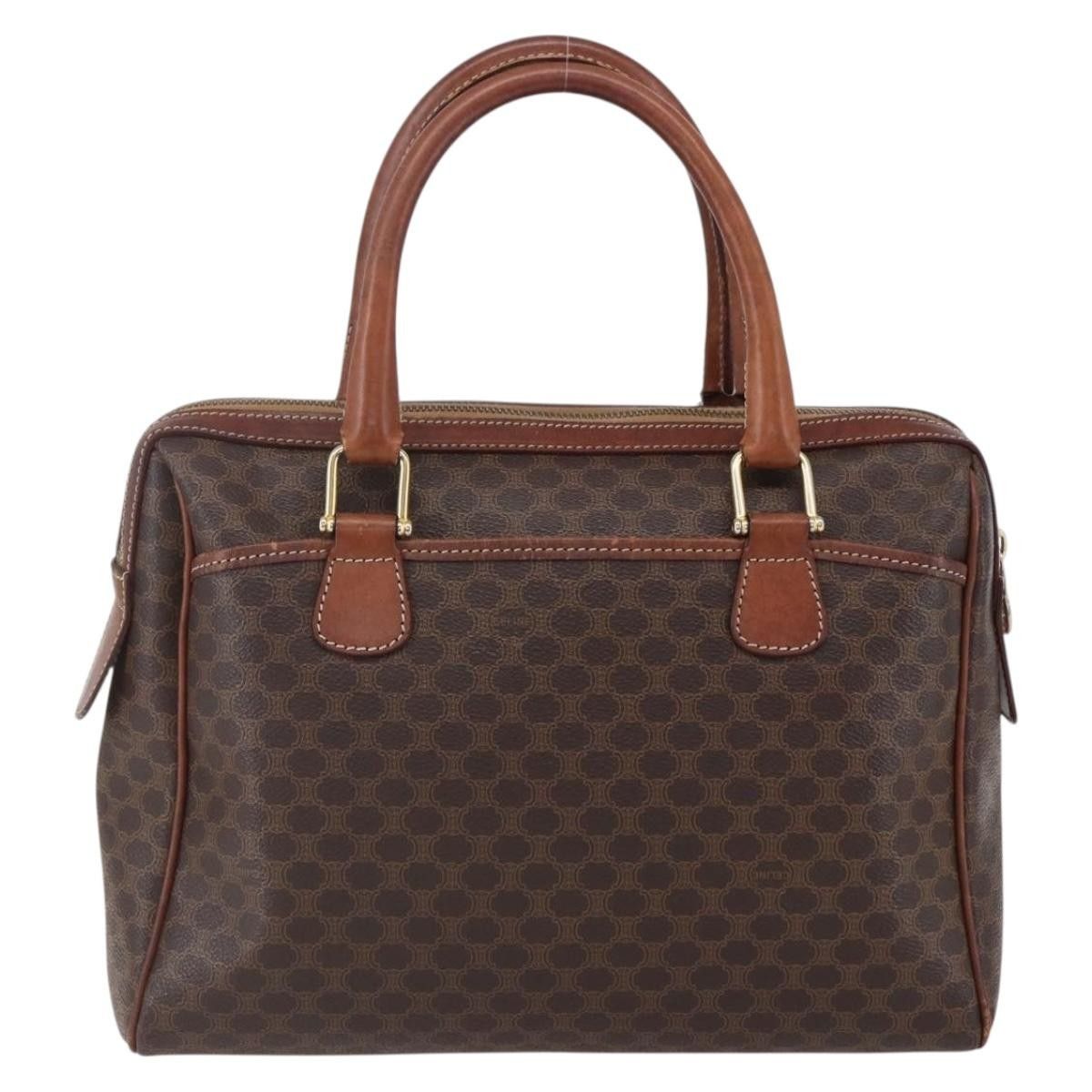 Celine Celine Vintage Macadam Handbag Canvas and Leather Size ONE SIZE - 2 Thumbnail