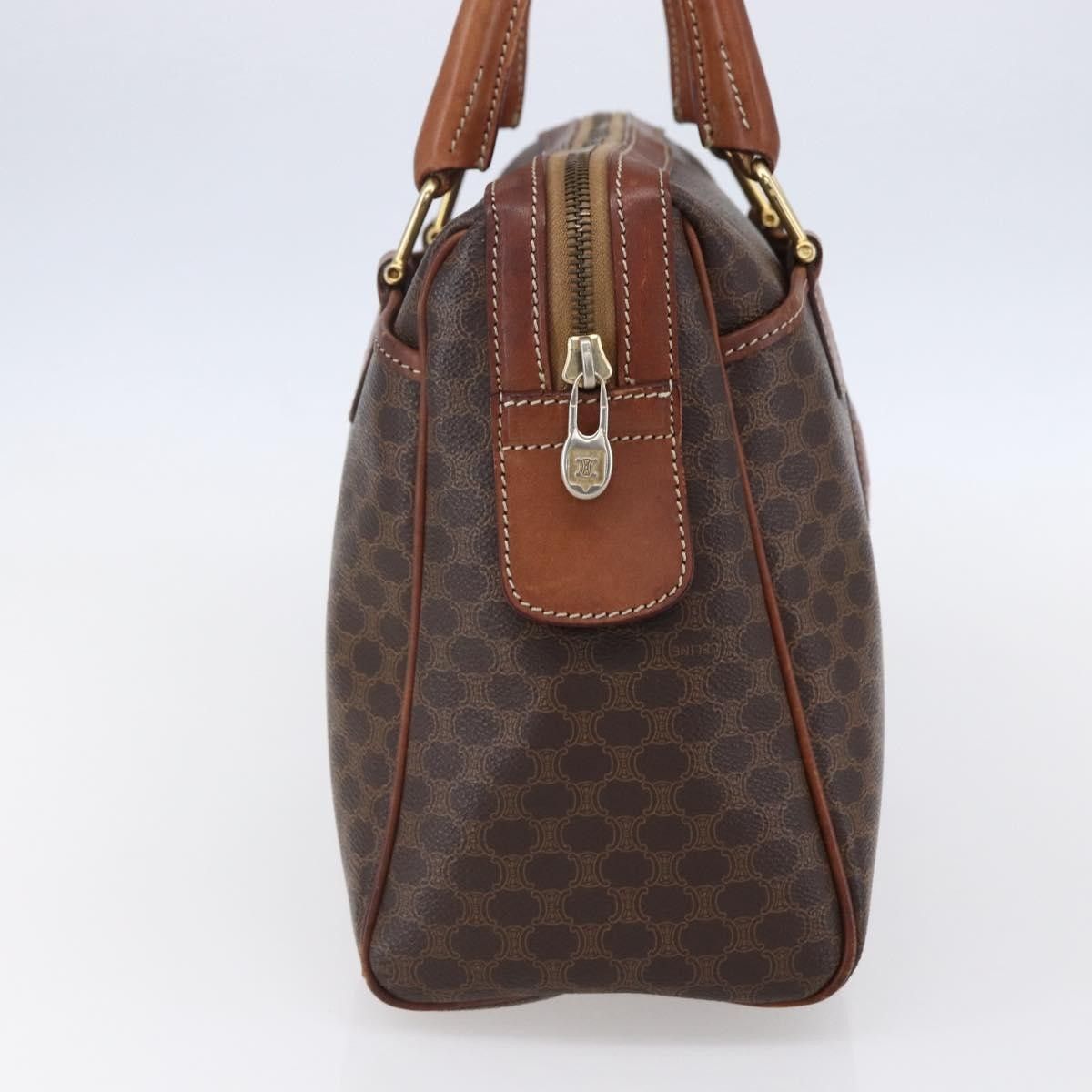 Celine Celine Vintage Macadam Handbag Canvas and Leather Size ONE SIZE - 3 Thumbnail