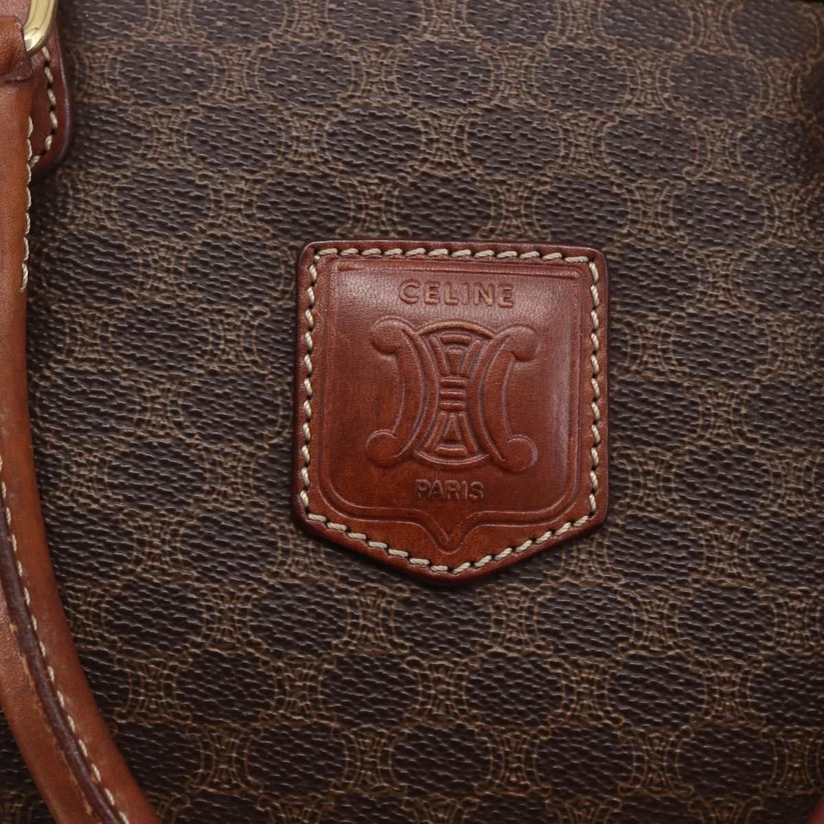 Celine Celine Vintage Macadam Handbag Canvas and Leather Size ONE SIZE - 13 Thumbnail