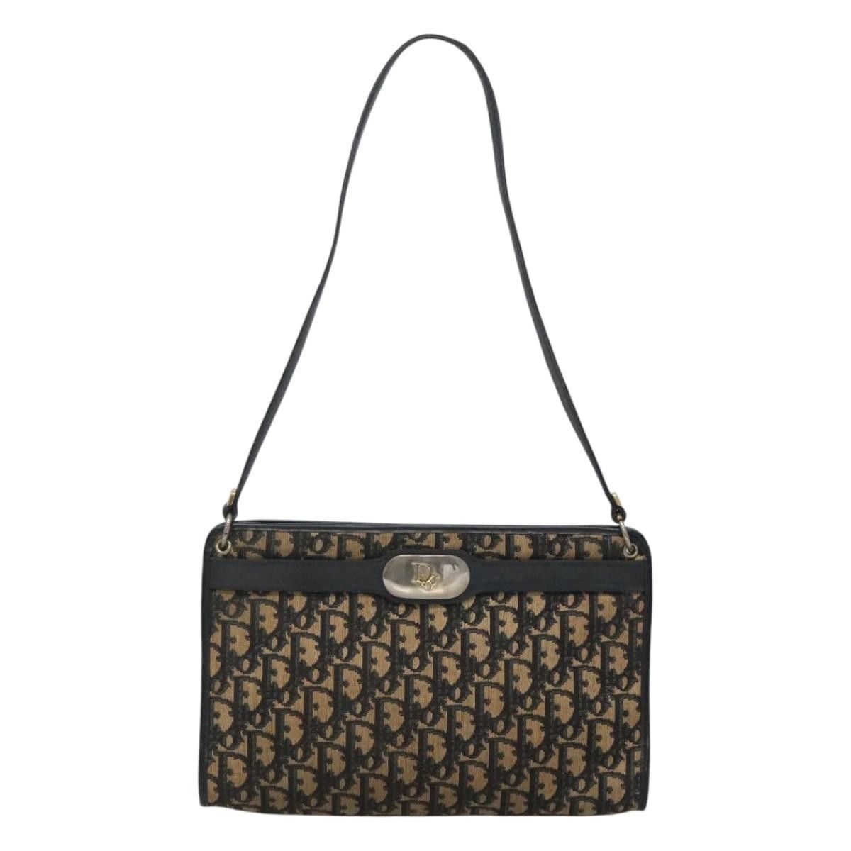 Dior Christian Dior Vintage Trotter Shoulder Bag Canvas Size ONE SIZE - 17 Thumbnail