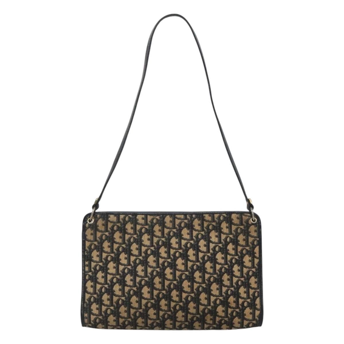 Dior Christian Dior Vintage Trotter Shoulder Bag Canvas Size ONE SIZE - 2 Thumbnail