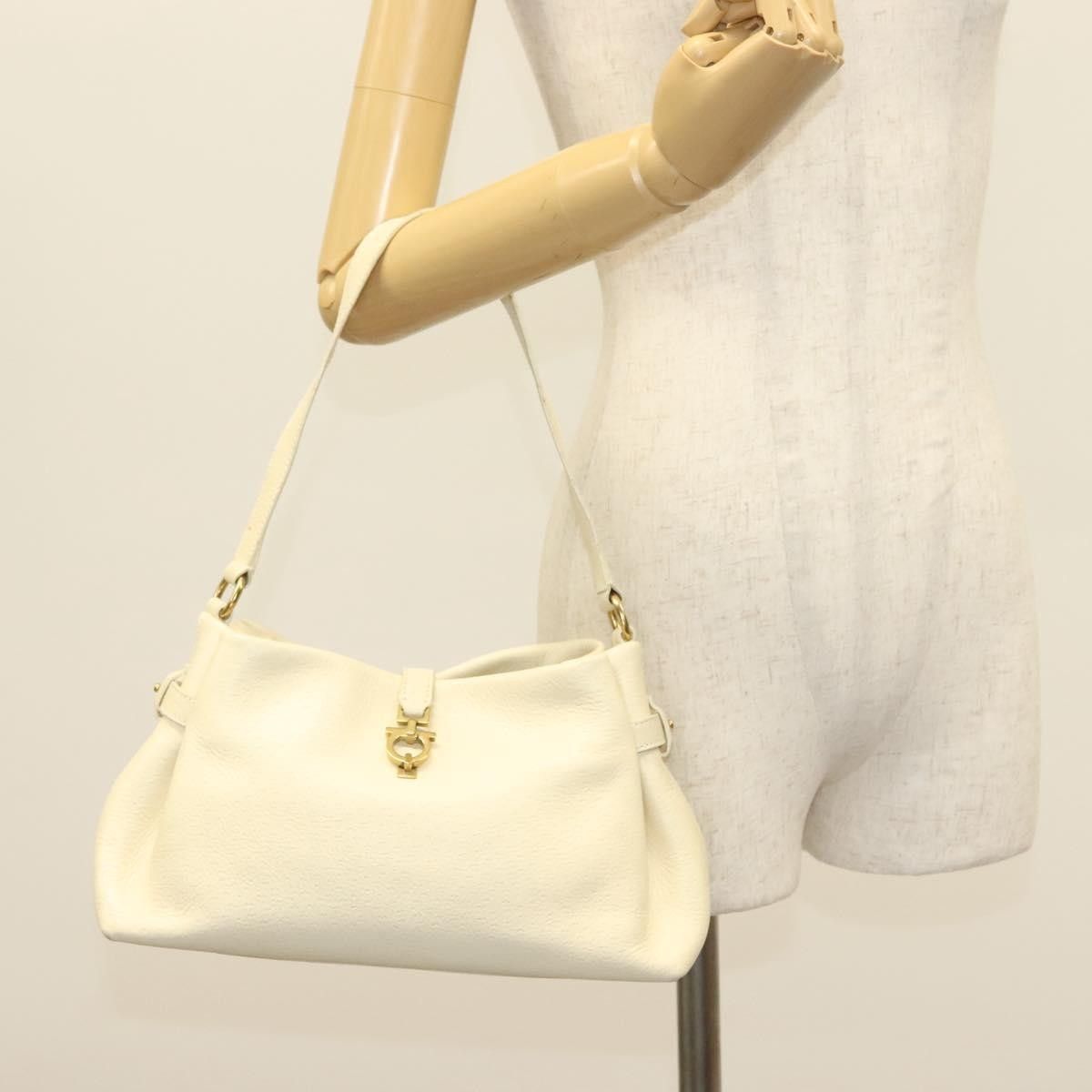 Salvatore Ferragamo Salvatore Ferragamo Gancini Shoulder Bag Leather Size ONE SIZE - 13 Thumbnail