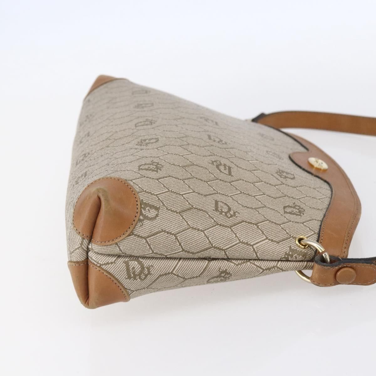 Dior Christian Dior Vintage Honeycomb Shoulder Bag Canvas and Leather Size ONE SIZE - 4 Thumbnail