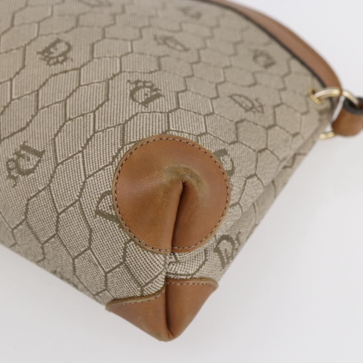 Dior Christian Dior Vintage Honeycomb Shoulder Bag Canvas and Leather Size ONE SIZE - 10 Thumbnail