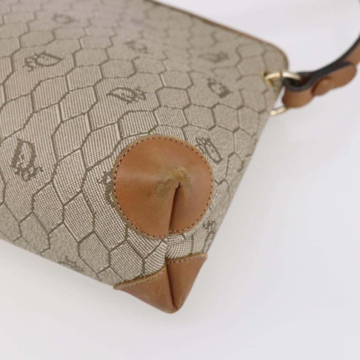 Dior Christian Dior Vintage Honeycomb Shoulder Bag Canvas and Leather Size ONE SIZE - 9 Thumbnail