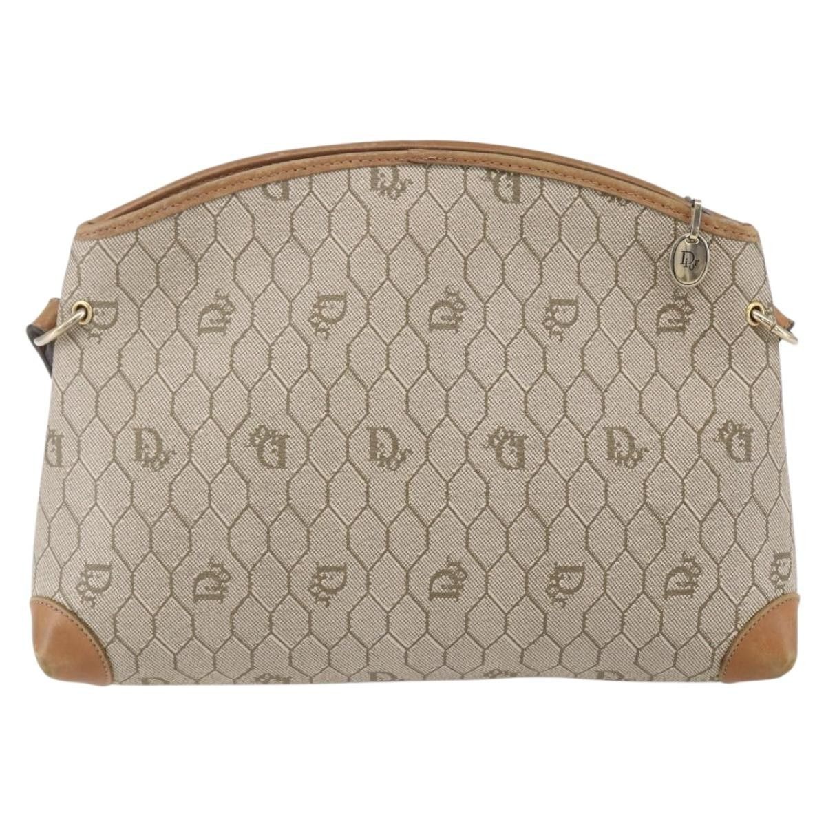 Dior Christian Dior Vintage Honeycomb Shoulder Bag Canvas and Leather Size ONE SIZE - 2 Thumbnail
