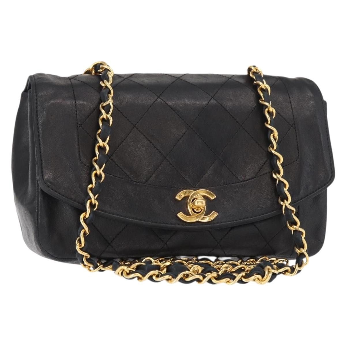 Chanel Chanel Vintage Diana Flap Bag Quilted Lambskin Size ONE SIZE - 19 Thumbnail