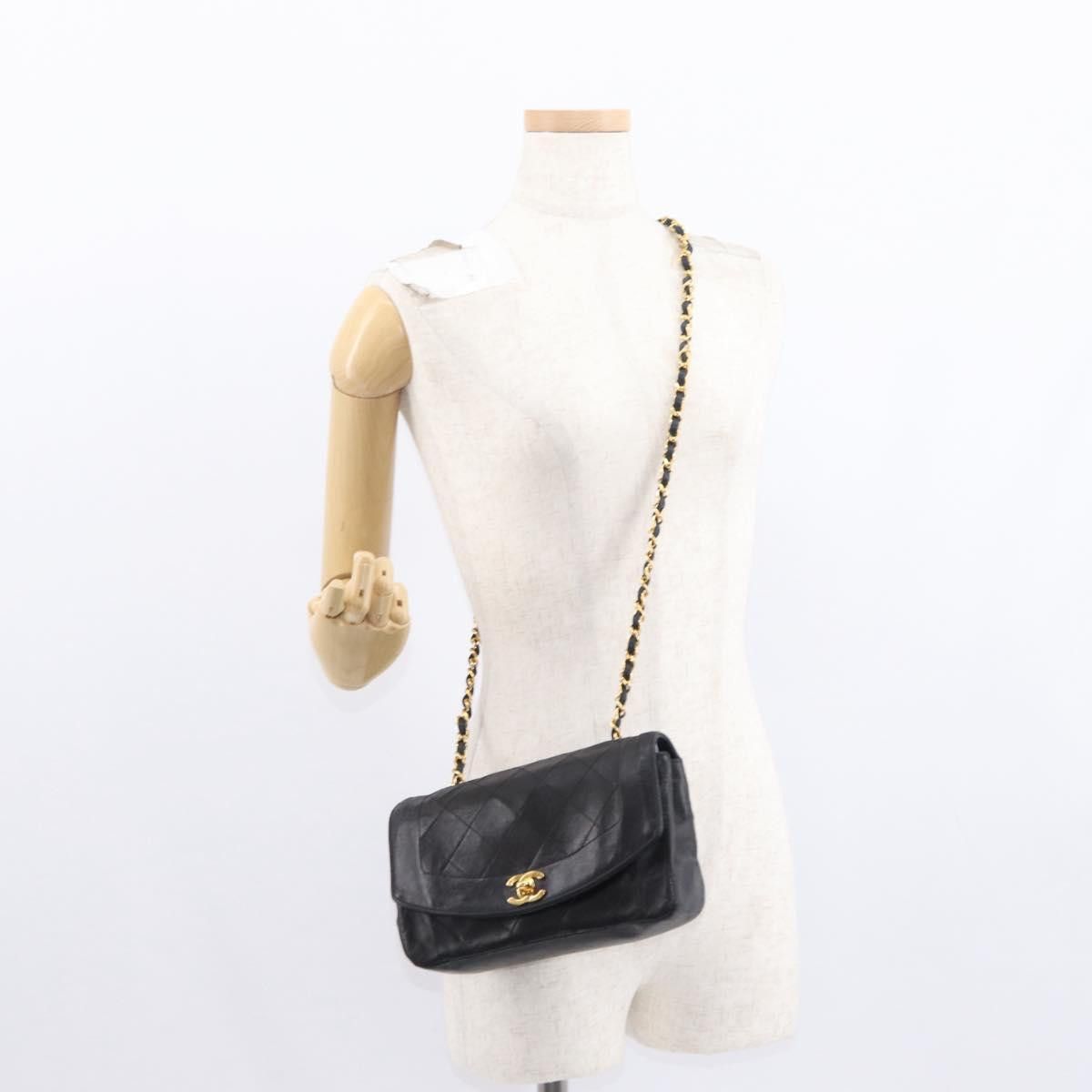 Chanel Chanel Vintage Diana Flap Bag Quilted Lambskin Size ONE SIZE - 14 Thumbnail
