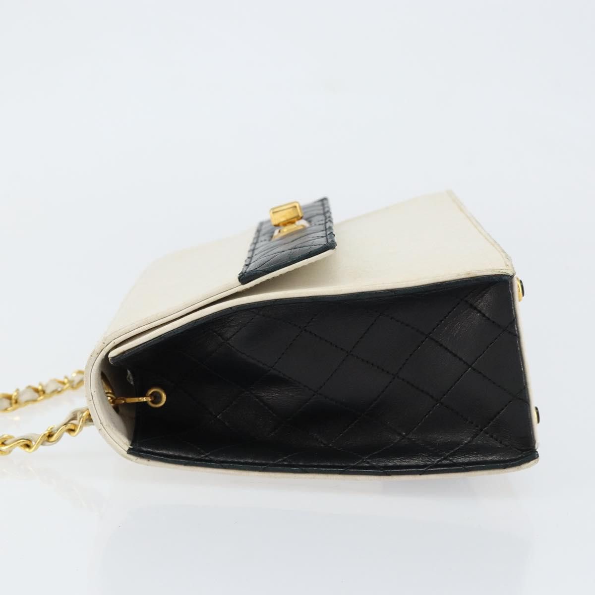 Chanel Chanel Vintage Trapezoid CC Flap Bag Leather Size ONE SIZE - 4 Thumbnail