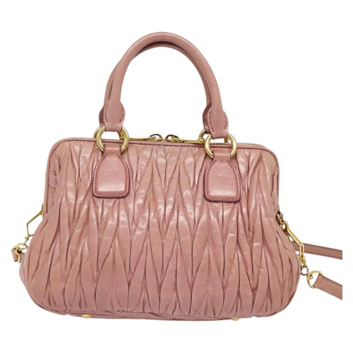Miu Miu Miu Miu Madras Bowler Bag Matelasse Leather Size ONE SIZE - 2 Thumbnail