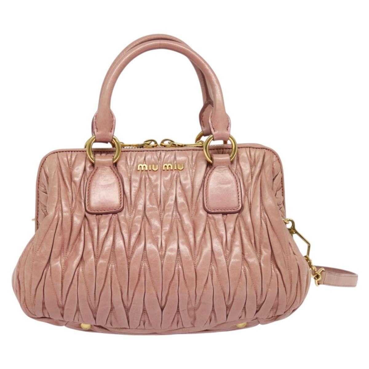 Miu Miu Miu Miu Madras Bowler Bag Matelasse Leather Size ONE SIZE - 21 Thumbnail
