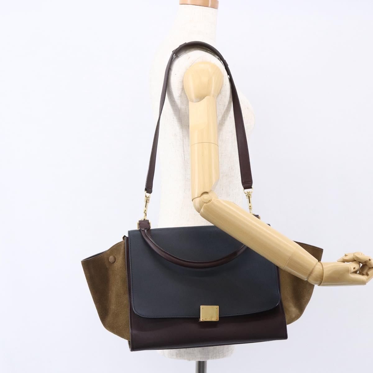 Celine Celine Tricolor Trapeze Bag Leather Size ONE SIZE - 15 Thumbnail