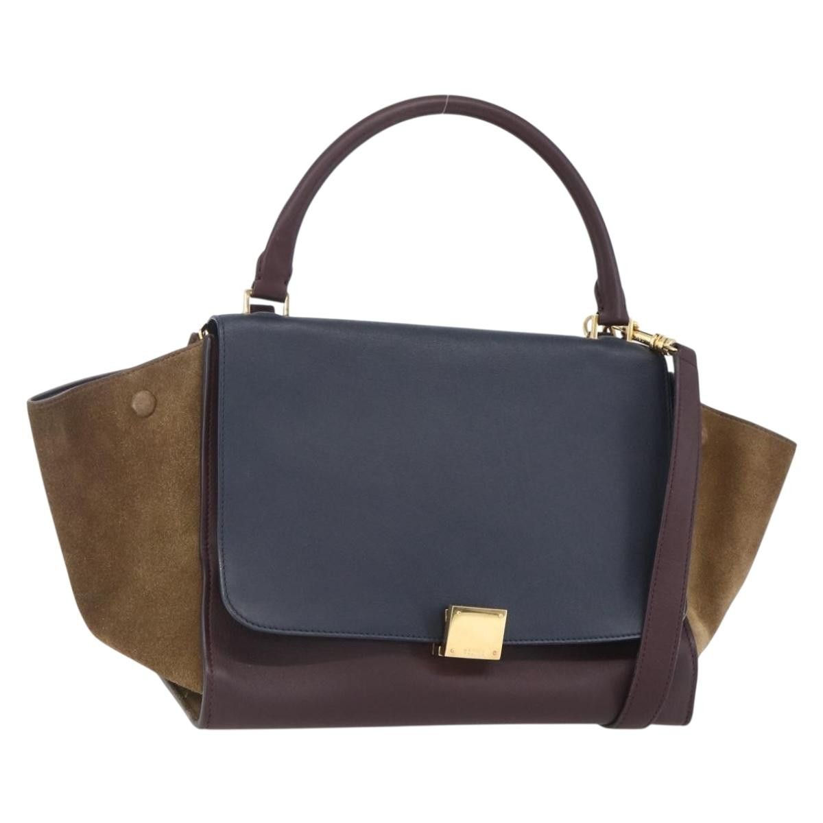 Celine Celine Tricolor Trapeze Bag Leather Size ONE SIZE - 14 Thumbnail