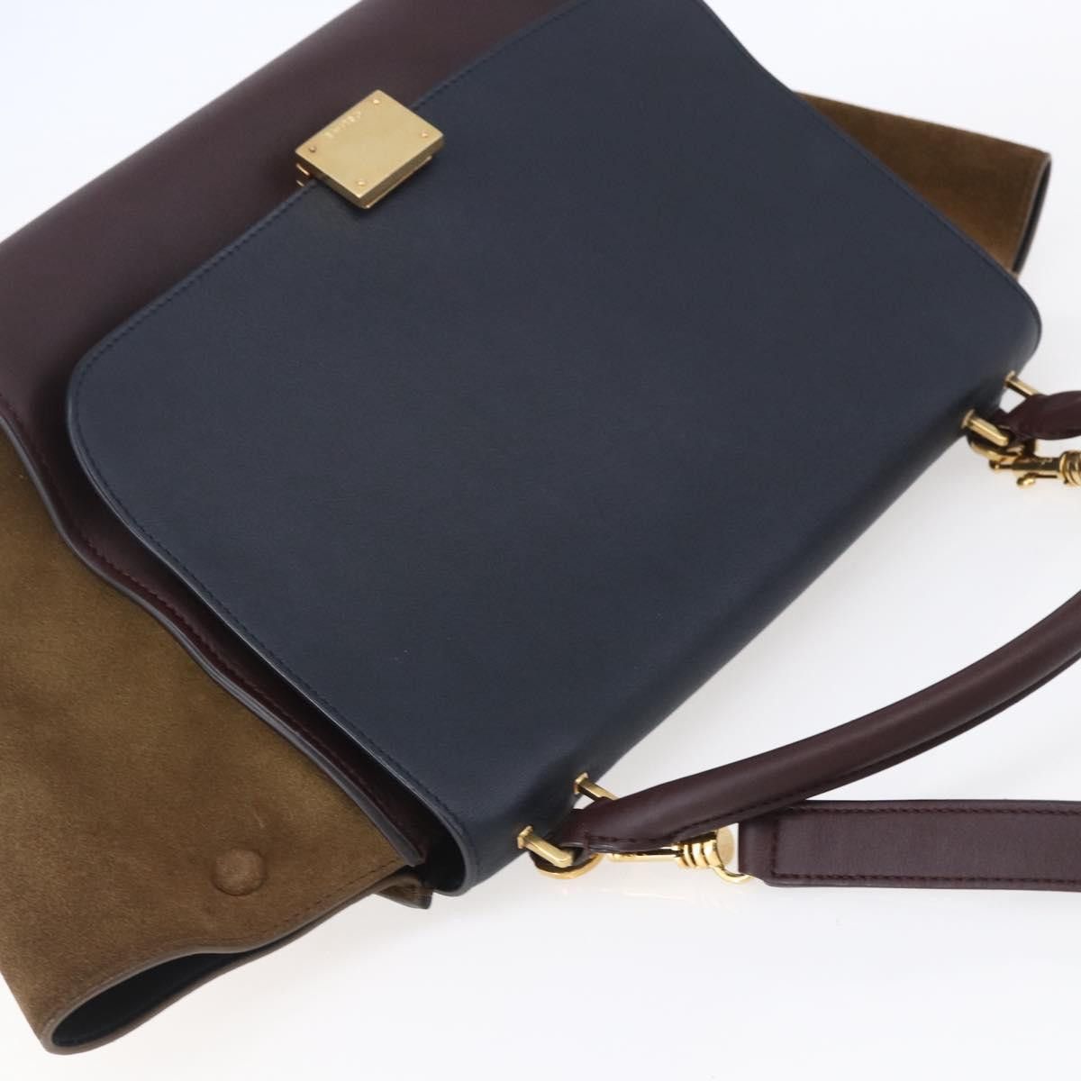 Celine Celine Tricolor Trapeze Bag Leather Size ONE SIZE - 16 Thumbnail