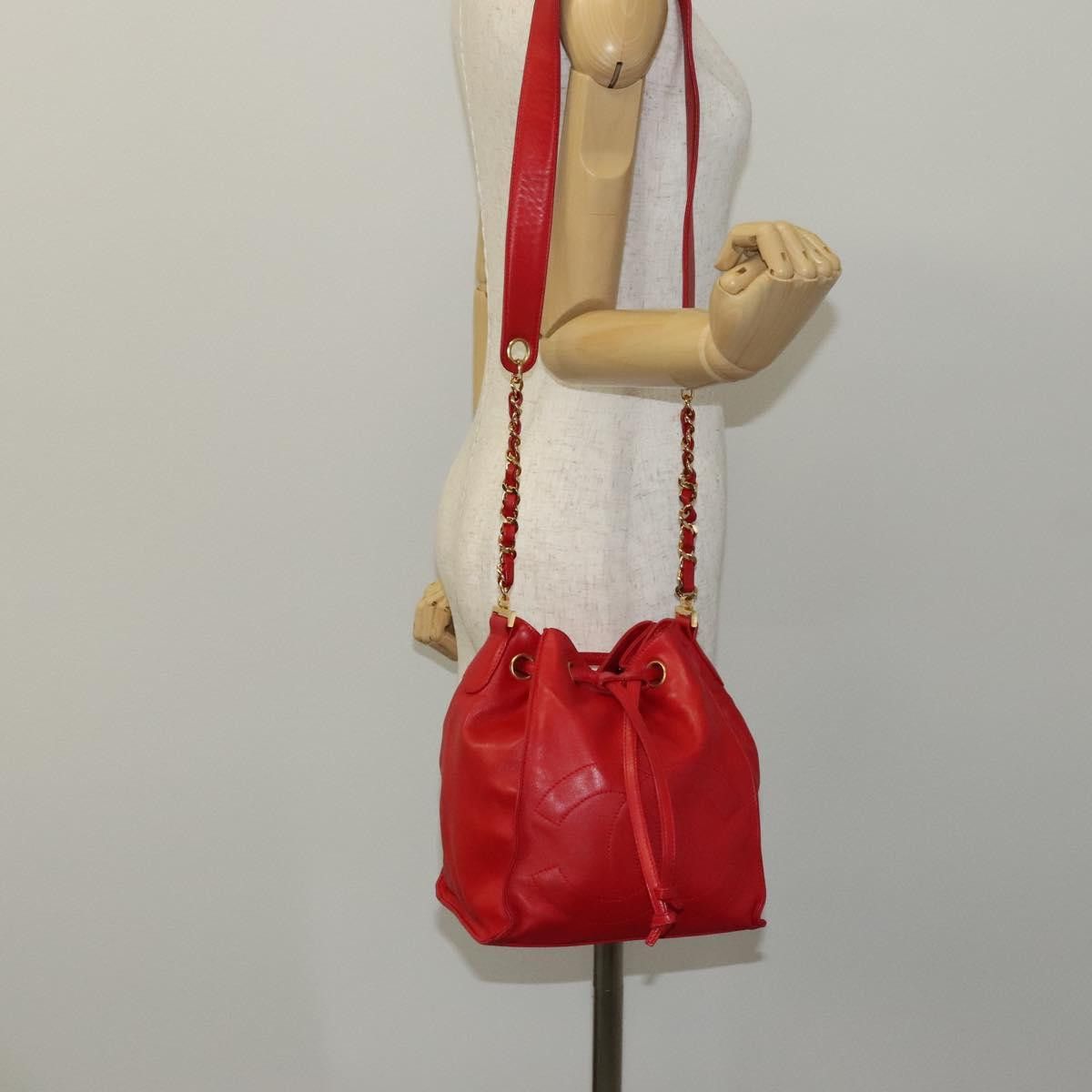 Chanel Chanel Vintage CC Drawstring Bucket Bag Lambskin Size ONE SIZE - 15 Thumbnail
