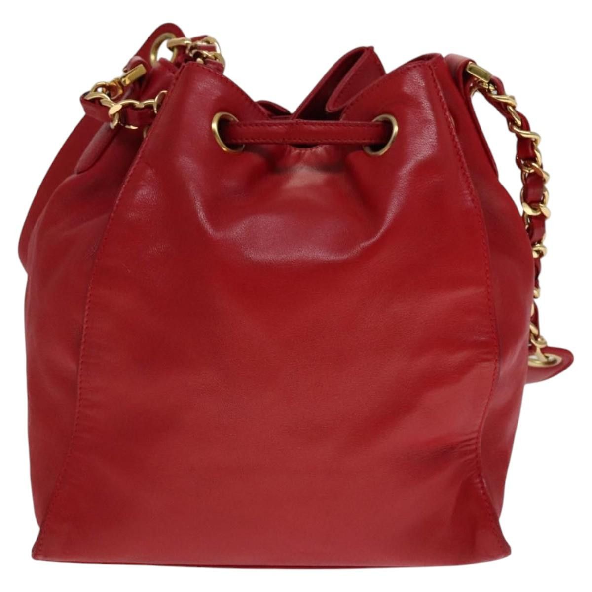 Chanel Chanel Vintage CC Drawstring Bucket Bag Lambskin Size ONE SIZE - 2 Thumbnail