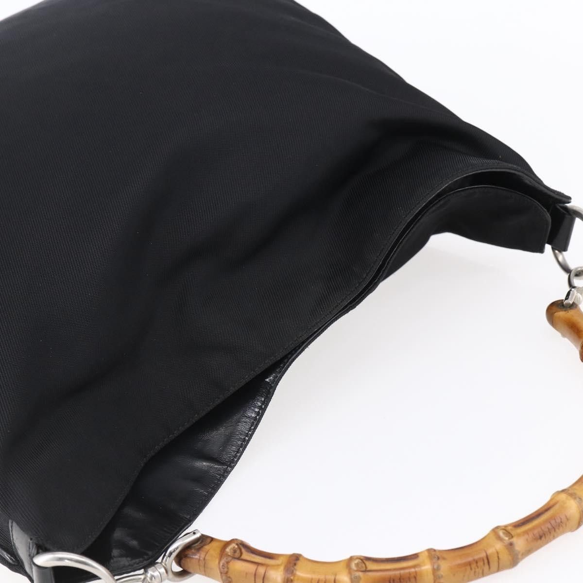 Gucci Gucci Vintage Bamboo Handle Open Hobo Nylon Size ONE SIZE - 14 Thumbnail