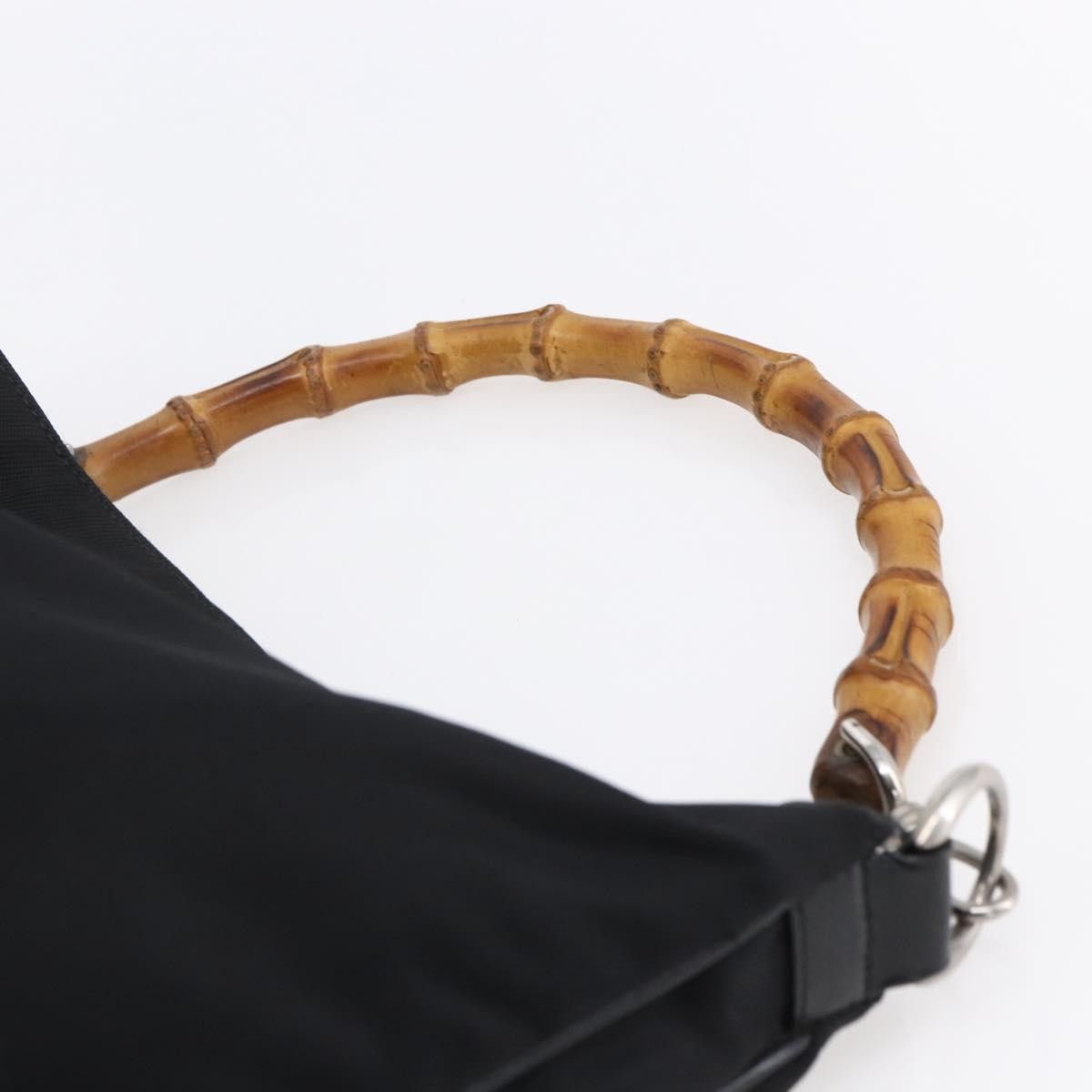 Gucci Gucci Vintage Bamboo Handle Open Hobo Nylon Size ONE SIZE - 15 Thumbnail