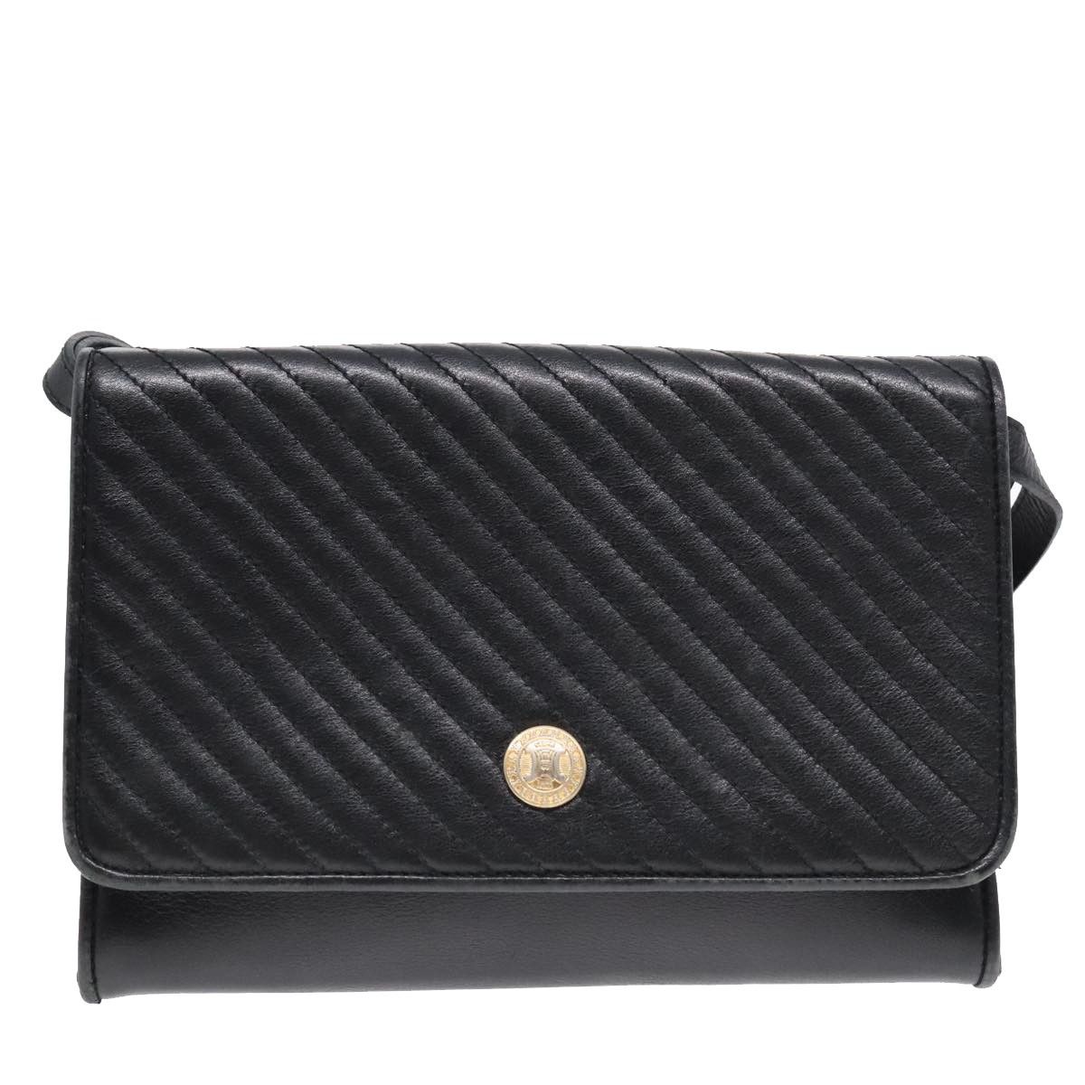 Celine Celine Vintage Flap Shoulder Bag Leather Size ONE SIZE - 18 Thumbnail