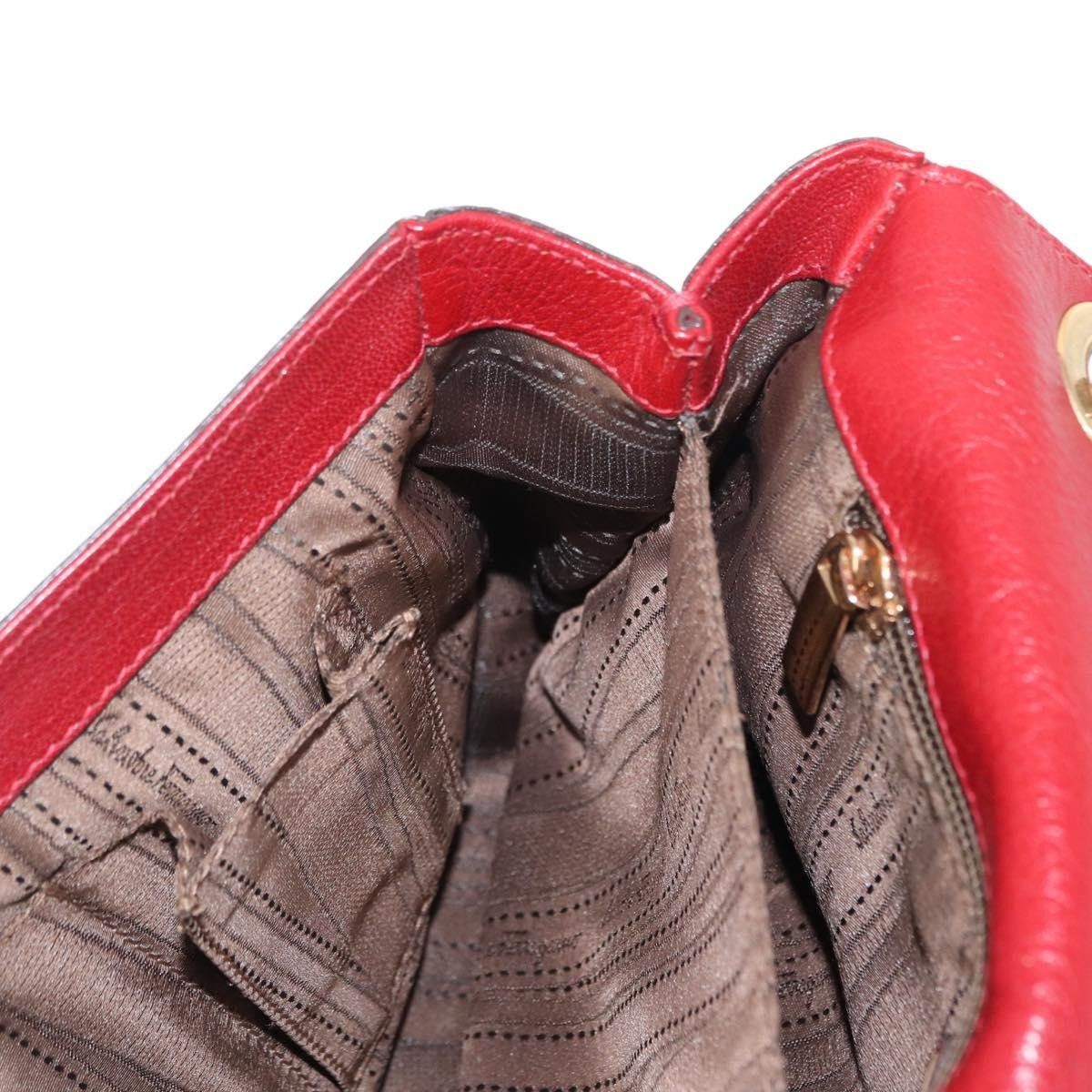 Salvatore Ferragamo Salvatore Ferragamo Gancini Shoulder Bag Leather Size ONE SIZE - 23 Thumbnail