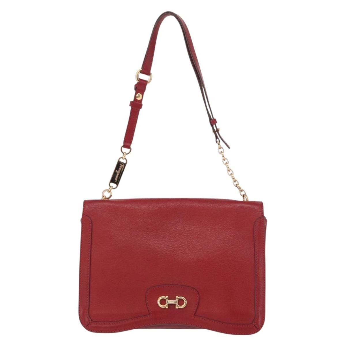 Salvatore Ferragamo Salvatore Ferragamo Gancini Shoulder Bag Leather Size ONE SIZE - 14 Thumbnail