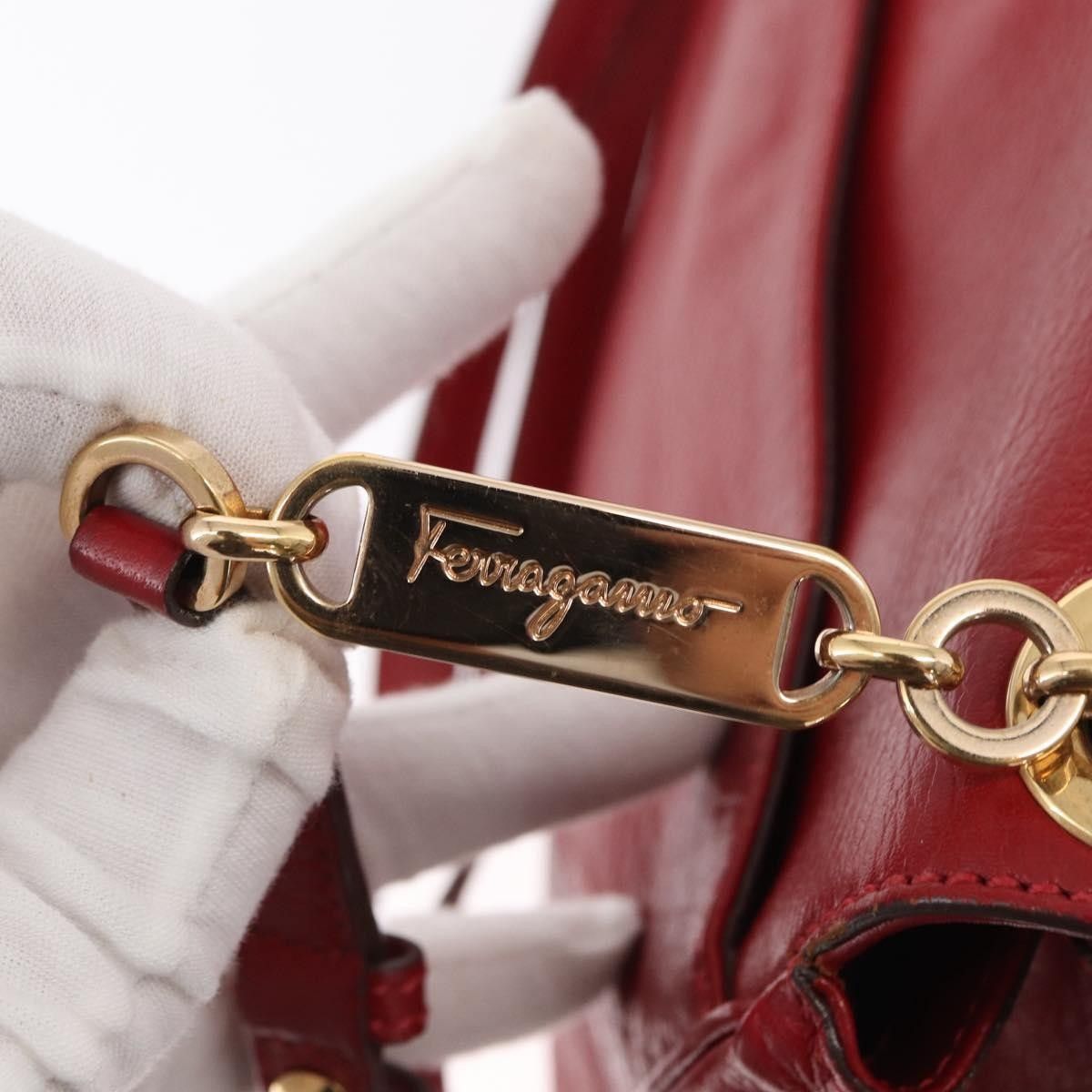 Salvatore Ferragamo Salvatore Ferragamo Gancini Shoulder Bag Leather Size ONE SIZE - 18 Thumbnail