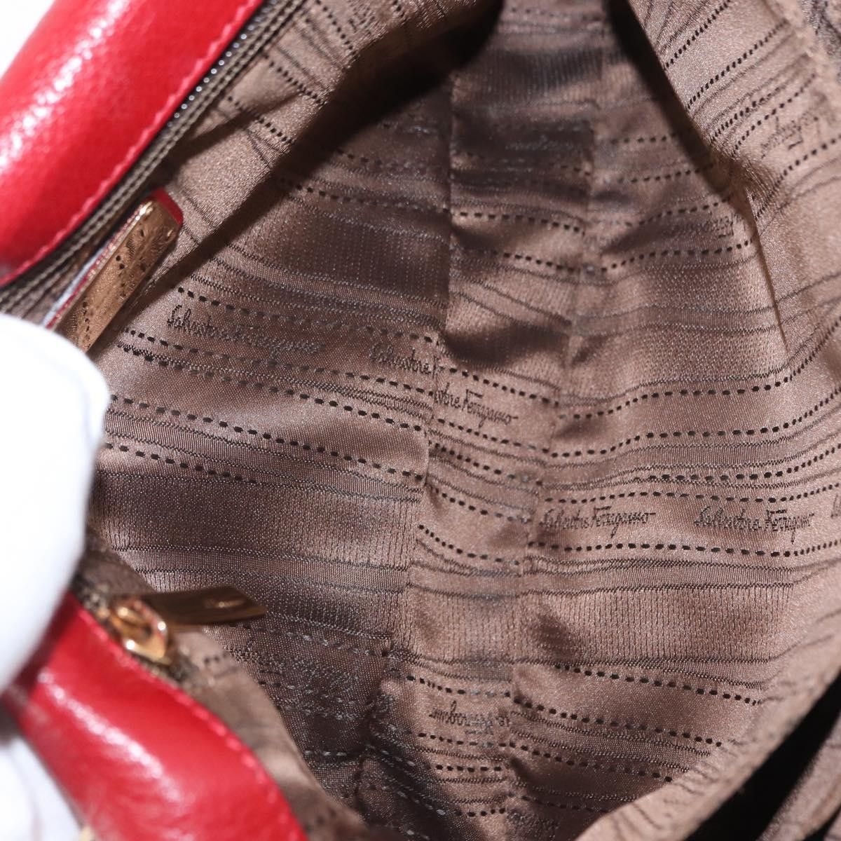 Salvatore Ferragamo Salvatore Ferragamo Gancini Shoulder Bag Leather Size ONE SIZE - 5 Thumbnail