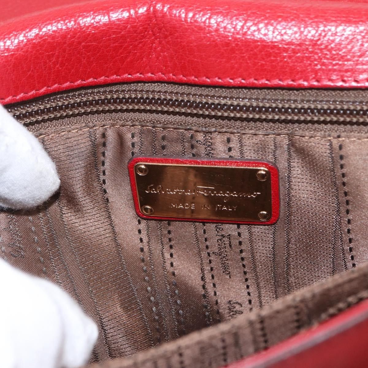 Salvatore Ferragamo Salvatore Ferragamo Gancini Shoulder Bag Leather Size ONE SIZE - 6 Thumbnail