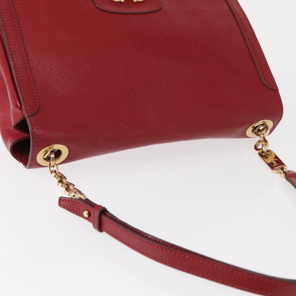 Salvatore Ferragamo Salvatore Ferragamo Gancini Shoulder Bag Leather Size ONE SIZE - 16 Thumbnail