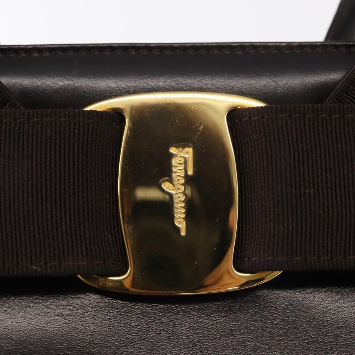 Salvatore Ferragamo Salvatore Ferragamo Convertible Vara Bow Tote Leather Size ONE SIZE - 18 Thumbnail