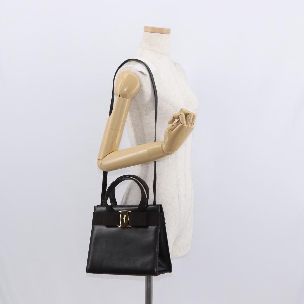 Salvatore Ferragamo Salvatore Ferragamo Convertible Vara Bow Tote Leather Size ONE SIZE - 12 Thumbnail