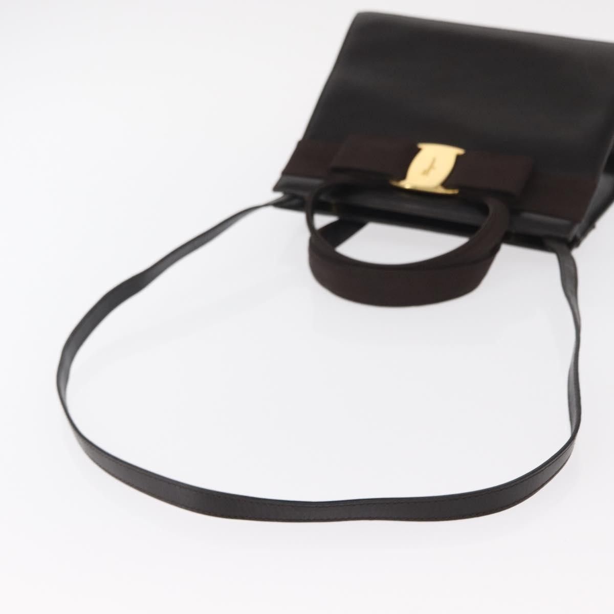 Salvatore Ferragamo Salvatore Ferragamo Convertible Vara Bow Tote Leather Size ONE SIZE - 15 Thumbnail