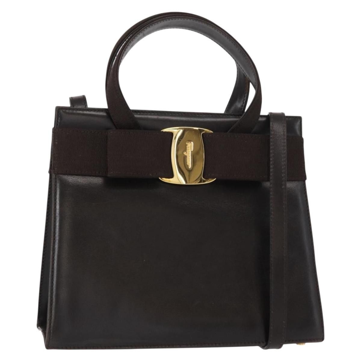 Salvatore Ferragamo Salvatore Ferragamo Convertible Vara Bow Tote Leather Size ONE SIZE - 21 Thumbnail