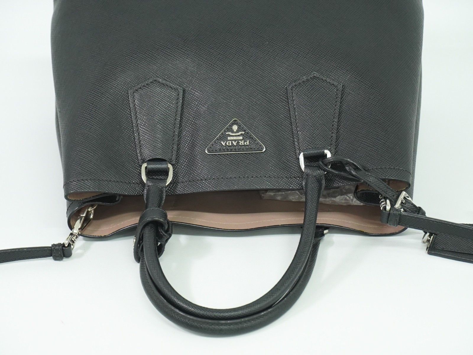 Prada Prada Cuir Double Tote Saffiano Leather Size ONE SIZE - 7 Thumbnail