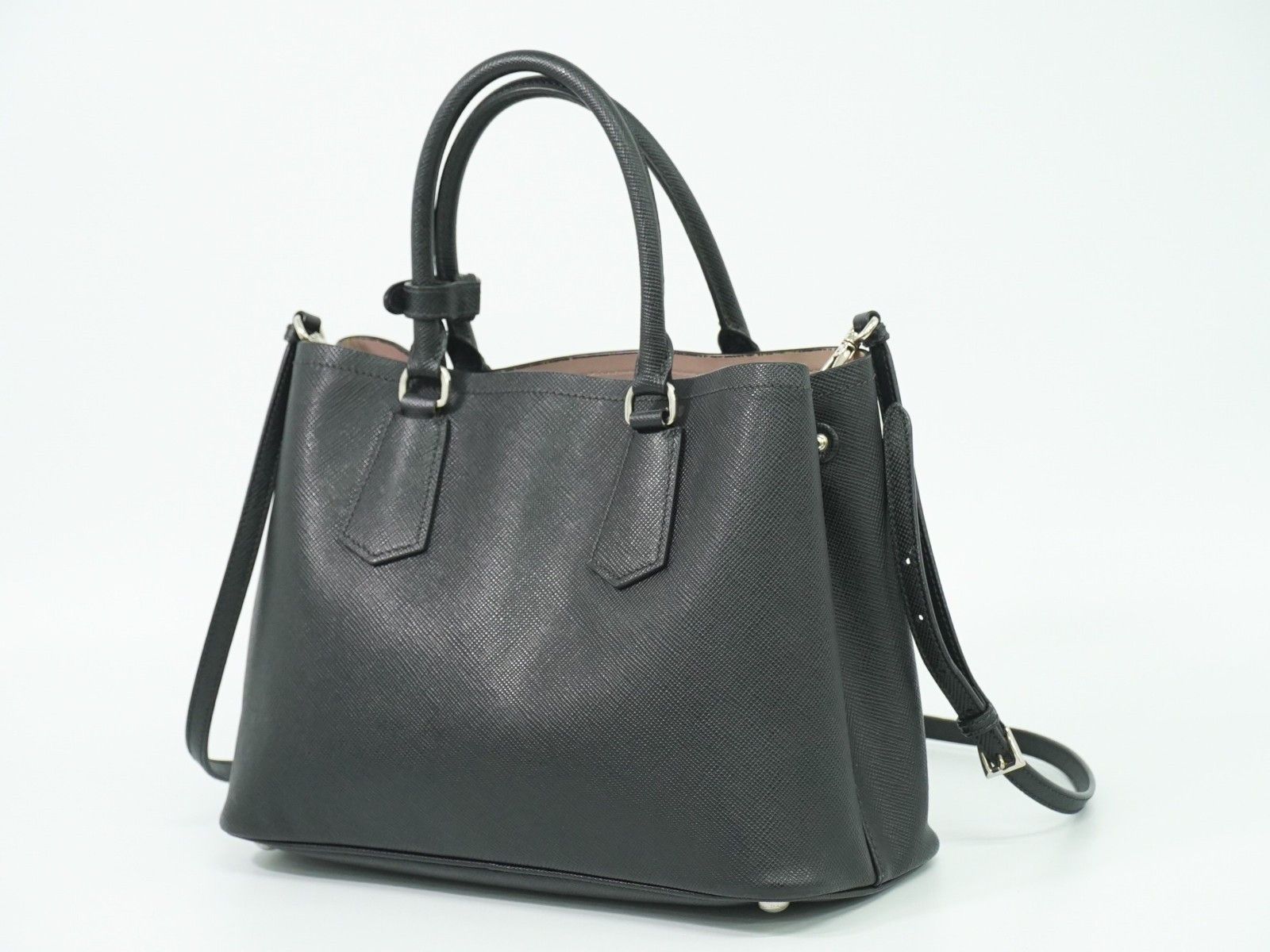 Prada Prada Cuir Double Tote Saffiano Leather Size ONE SIZE - 2 Thumbnail