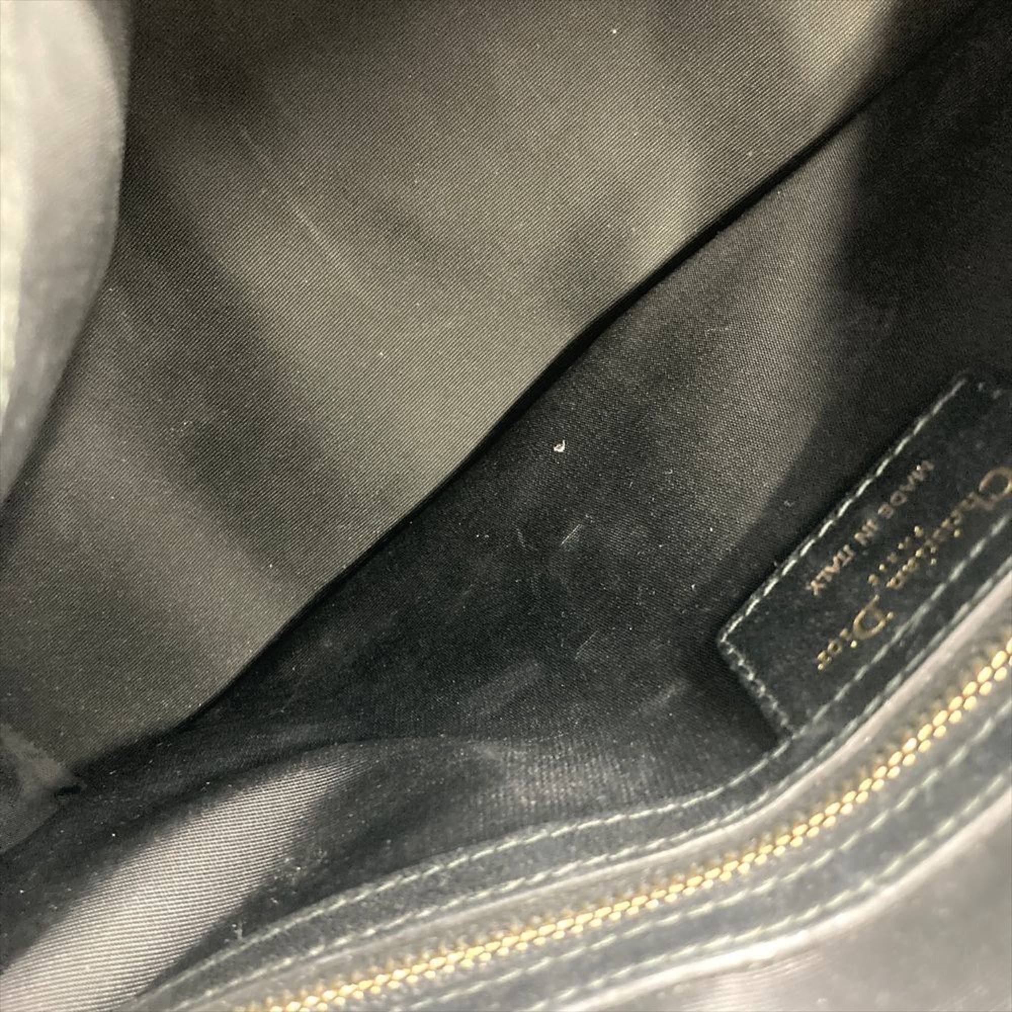 Dior Christian Dior Dior Handbag Leather Black Cannage Women's Size ONE SIZE - 8 Thumbnail