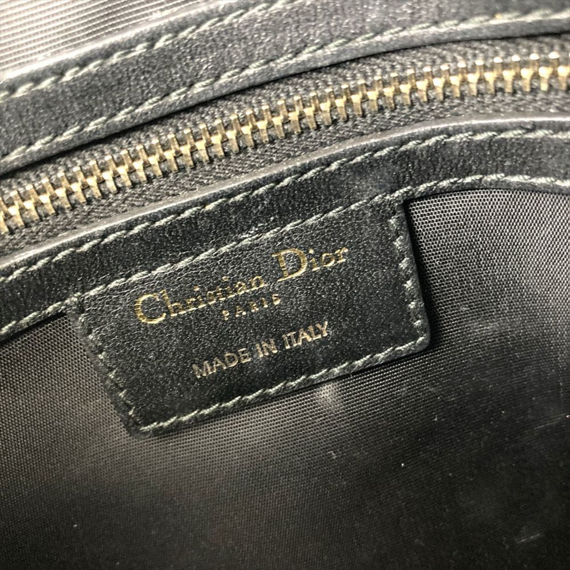 Dior Christian Dior Dior Handbag Leather Black Cannage Women's Size ONE SIZE - 11 Thumbnail