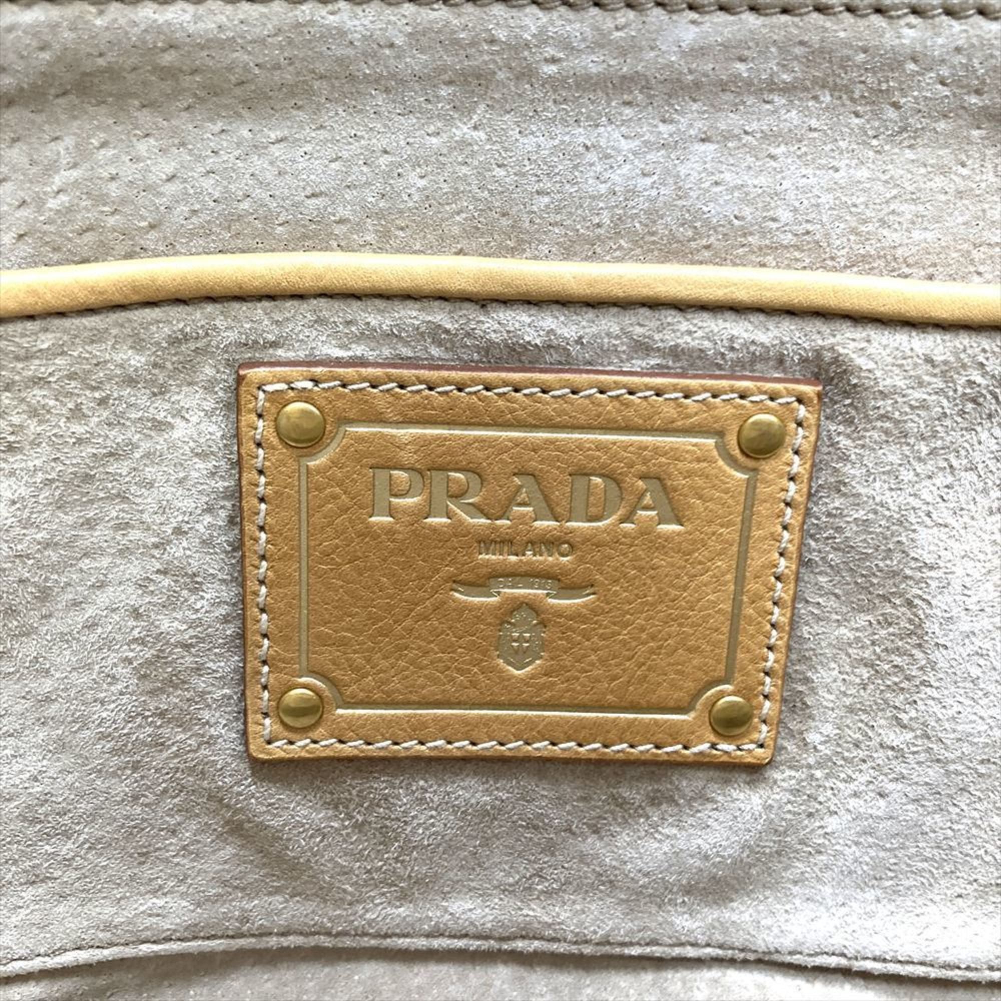Prada Prada Handbag Canvas BN2119 Multicolor Brown Women's Size ONE SIZE - 9 Thumbnail