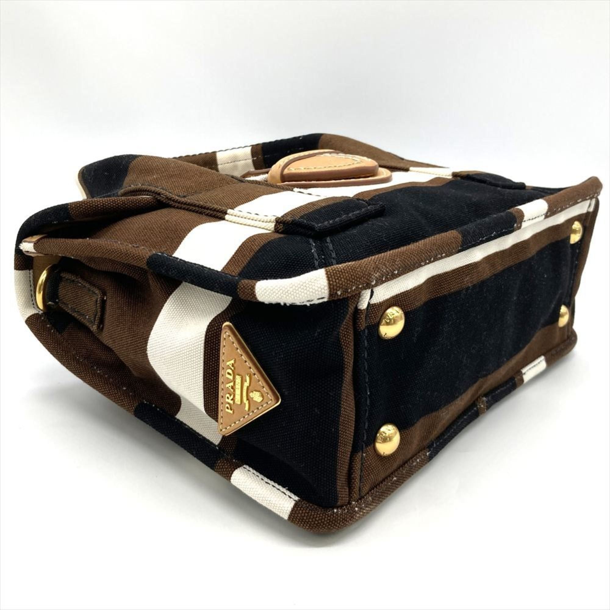 Prada Prada Handbag Canvas BN2119 Multicolor Brown Women's Size ONE SIZE - 5 Thumbnail