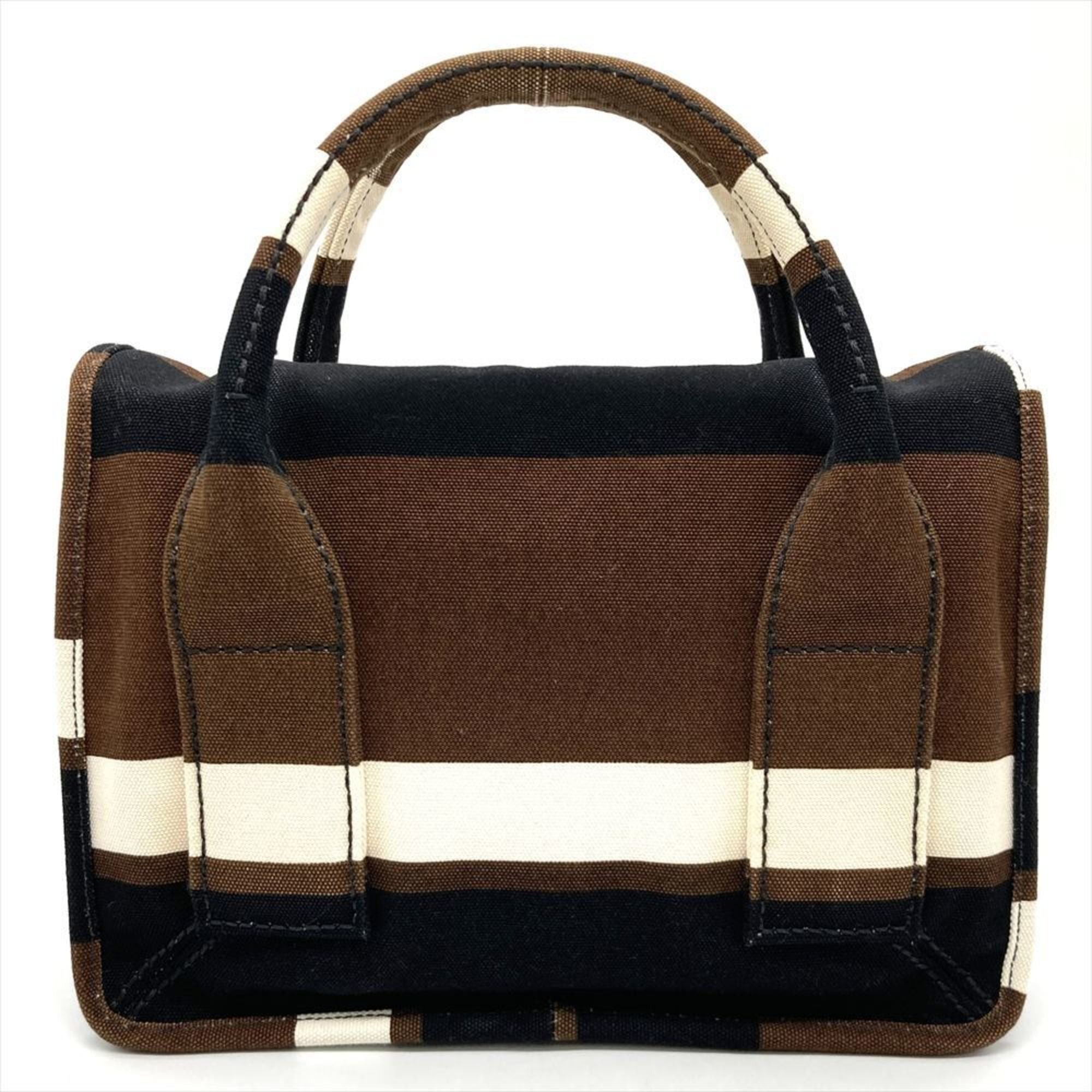 Prada Prada Handbag Canvas BN2119 Multicolor Brown Women's Size ONE SIZE - 3 Thumbnail